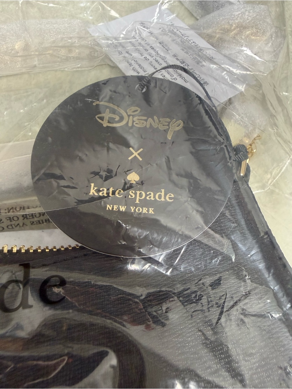 Kate Spade x Disney Black Belle Chain Convertible Crossbody Bag *NWT - Picture 9 of 12